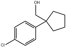 (1-(4-氯苯基)环戊基)甲醇 结构式