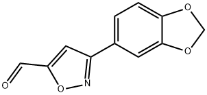 3-苯并[1,3]二氧戊环-5-基-异噁唑-5-甲醛 结构式