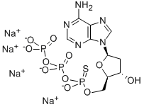 2'-DEOXYADENOSINE-5'-O-(1-THIOTRIPHOSPHATE), RP-ISOMER SODIUM SALT 结构式