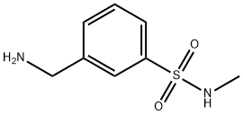 3-(氨基甲基)-N-甲基苯磺酰胺 结构式