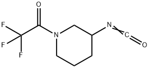 3-ISOCYANATO-1-(TRIFLUOROACETYL)PIPERIDINE
 结构式
