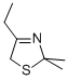 2,2-Dimethyl-4-ethyl-3-thiazoline 结构式