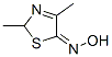 5(2H)-Thiazolone,  2,4-dimethyl-,  oxime 结构式