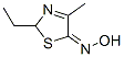 5(2H)-Thiazolone,  2-ethyl-4-methyl-,  oxime 结构式
