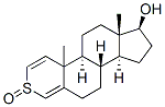 17 beta-hydroxy-10-methylthioestra-1,4-dien-3-one 结构式