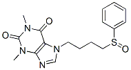 1,3-Dimethyl-7-[4-(phenylsulfinyl)butyl]-1H-purine-2,6-dione 结构式