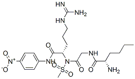 methylsulfonylnorleucyl-glycyl-arginine-4-nitroanilide 结构式