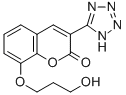 2H-1-Benzopyran-2-one, 8-(3-hydroxypropoxy)-3-(1H-tetrazol-5-yl)- 结构式