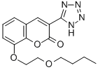 2H-1-Benzopyran-2-one, 8-(2-butoxyethoxy)-3-(1H-tetrazol-5-yl)- 结构式