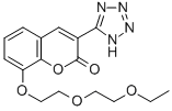 2H-1-Benzopyran-2-one, 8-(2-(2-ethoxyethoxy)ethoxy)-3-(1H-tetrazol-5-y l)- 结构式