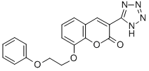 8-(2-Phenoxyethyloxy)-3-(1H-tetrazol-5-yl)coumarin 结构式