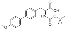 (S)-2-((叔-丁氧羰基)氨基)-3-(4-甲氧基-[1,1-二联苯]-4-基)丙酸 结构式