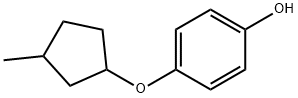 4-[(3-甲基环戊基)氧基]-苯酚 结构式