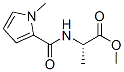 L-Alanine,N-[(1-methyl-1H-pyrrol-2-yl)carbonyl]-,methylester(9CI) 结构式