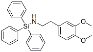 2-(3,4-dimethoxyphenyl)-N-triphenylsilyl-ethanamine 结构式