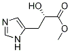 1H-IMidazole-5-propanoic acid, a-hydroxy-, Methyl ester, (S)- 结构式