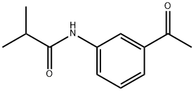 N-(3-乙酰苯基)异丁酰胺 结构式