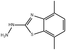 2-HYDRAZINO-4,7-DIMETHYL-1,3-BENZOTHIAZOLE 结构式
