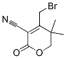 4-(bromomethyl)-5,5-dimethyl-2-oxo-6H-pyran-3-carbonitrile 结构式