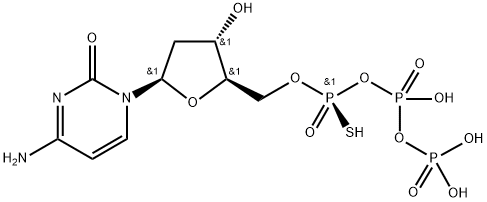 2'-脱氧胞苷 5'-硫代三磷酸酯 结构式