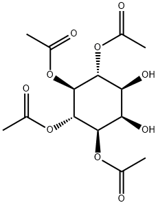 D-MYO-肌醇 3,4,5,6-四乙酸酯 结构式