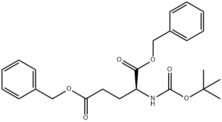 BOC-L-GLUTAMIC ACID DIBENZYL ESTER 结构式