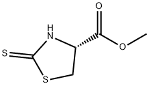 (-)-methyl (R)-2-thioxothiazolidine-4-carboxylate 结构式