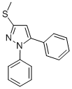 1,5-DIPHENYL-3-METHYLTHIO-1H-PYRAZOLE 结构式