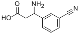 3-氨基-3-(3-氰基苯基)丙酸 结构式