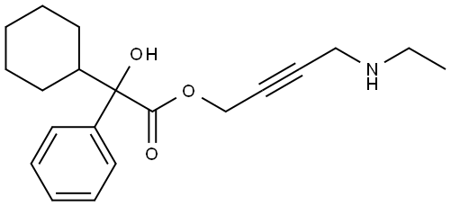 DESETHYLOXYBUTYNIN, HYDROCHLORIDE 结构式