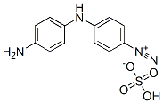 4-[(4-aminophenyl)amino]benzenediazonium hydrogen sulphate 结构式