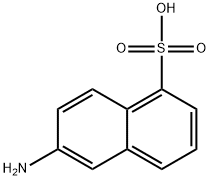6-氨基-1-萘磺酸 结构式