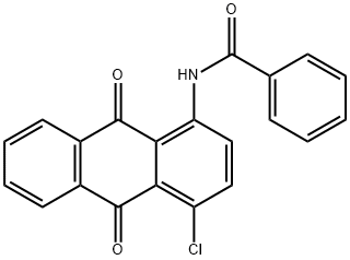 N-(4-氯-9,10-二氧-9,10-二氢蒽-1-基)苯甲酰胺 结构式