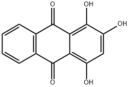 羟基茜草素 结构式