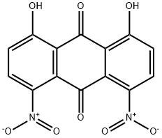 1,8-二羟基-4,5-二硝基蒽醌 结构式