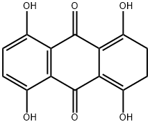 2,3-二氢-1,4,5,8-四羟基-9,10-蒽醌 结构式