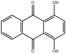1,4-二羟基蒽醌 结构式