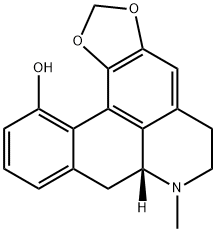 1,2-METHYLENEDIOXY-11-HYDROXYAPORPHIN 结构式