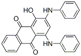 1-hydroxy-2,4-bis(phenylamino)anthraquinone 结构式