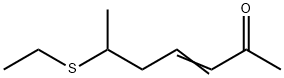 6-乙硫基-3-庚烯-2-酮 结构式