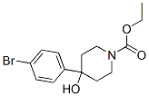 ethyl 4-(4-bromophenyl)-4-hydroxypiperidine-1-carboxylate  结构式