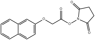 N-琥珀酰亚胺基-2-萘氧乙酸酯 结构式