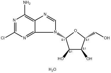 2-氯腺苷半水合物 结构式
