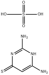 6-巯基-2,4-二氨基嘧啶 结构式