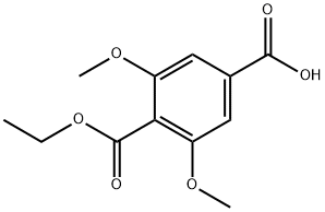 4-(ethoxycarbonyl)-3,5-dimethoxybenzoic acid 结构式