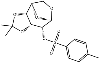 1,6-脱水-3,4-O-异亚丙基-2-甲苯磺酰基-D-半乳糖 结构式