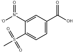 4-甲磺酰基-3-硝基苯甲酸 结构式