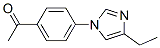 Ethanone, 1-[4-(4-ethyl-1H-imidazol-1-yl)phenyl]- (9CI) 结构式