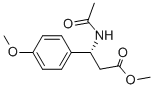 (R)-N-乙酰基-4-甲氧基-beta-苯丙氨酸甲酯 结构式