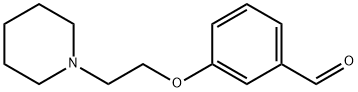 3-[2-(1-哌啶基)乙氧基]苯甲醛草酸酯 1HCL 结构式